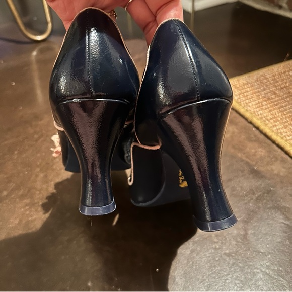 Ruby shoo- “viola” size 9 blue flower and feather heels - Picture 13 of 15